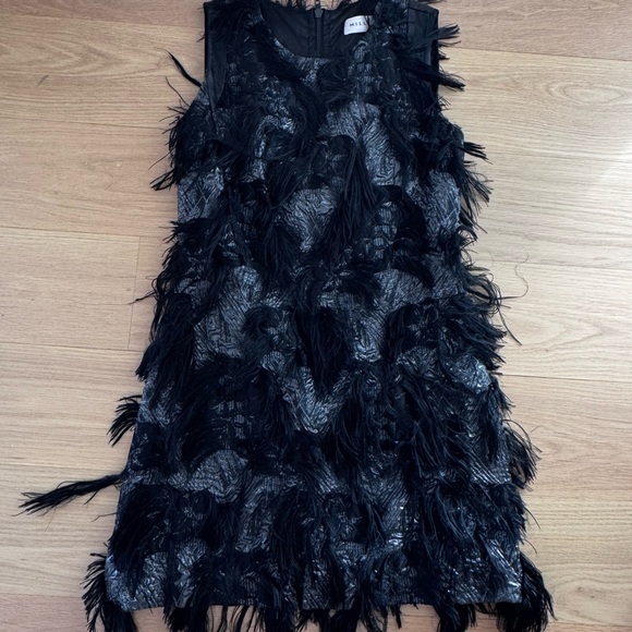 NWOT: Milly Black Dress - Picture 2 of 6
